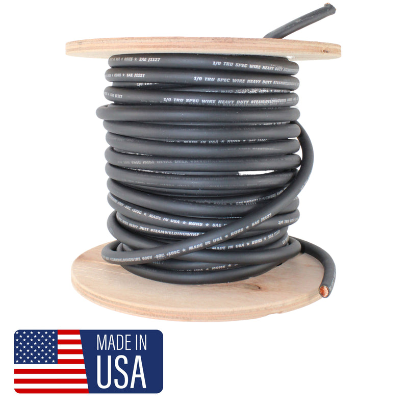 GP Car Audio 0 AWG Competition Copper Power/Ground Wire Blk Lot Cut By The Foot