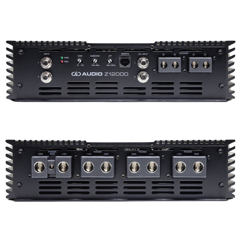 DD Audio Z Series 12000 Watt Monoblock Subwoofer 1 Ohm Stable Amplifier Z12000