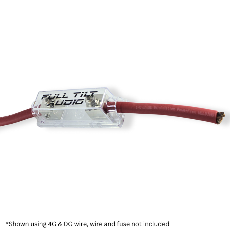 Full Tilt ANL Set Screw Silver Finish Fuse Holder – 1/0 to 4 AWG