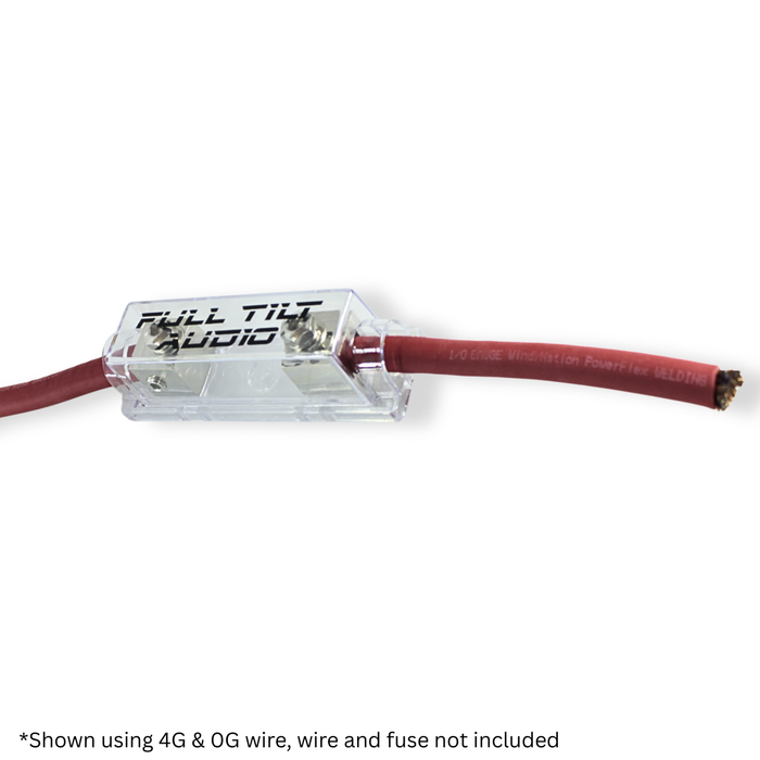 Full Tilt ANL Set Screw Silver Finish Fuse Holder – 1/0 to 4 AWG