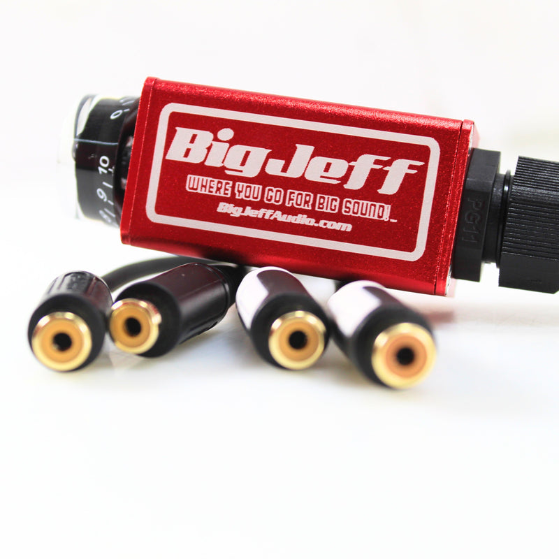 Official Big Jeff Audio Aluminum Cased 30" RCA Bass Knob Red