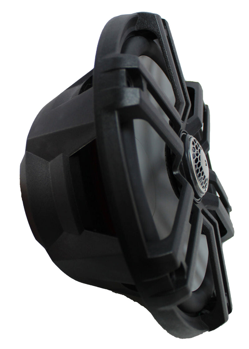 Pair of Rockford Fosgate 8" White 2000W 4 Ohm Color Optix Marine 2-Way M2-8