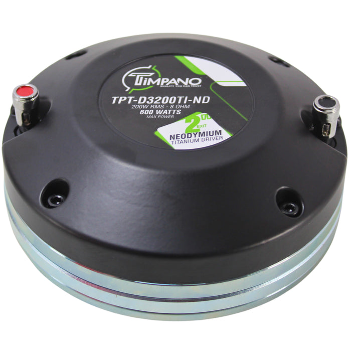 Timpano 3 Inch 200W 8 Ohms Neodymium Titanium Compression Driver D3200TI-ND-V2