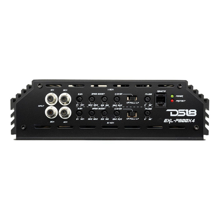 4x DS18 10" Mid Range 2640W Speakers & EXL-P800X4 Power 4-Channel Amplifier