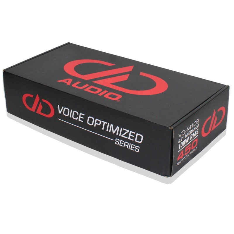 6.5" 100 Watt RMS 4 Ohm Voice Optimized Midrange Speaker Pair DD Audio VO-M106