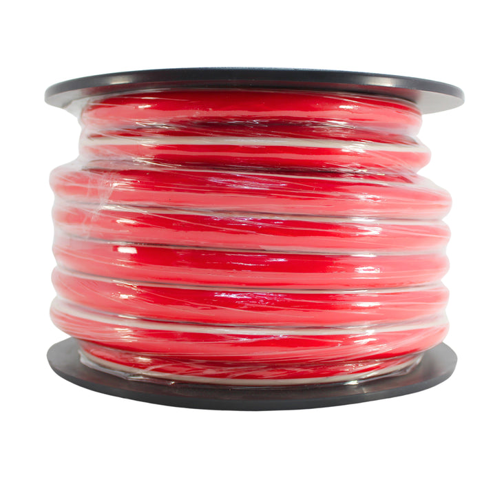 DS18 Car Audio 1/0 AWG Copper Clad Aluminum CCA Power/Ground Wire Red LOT