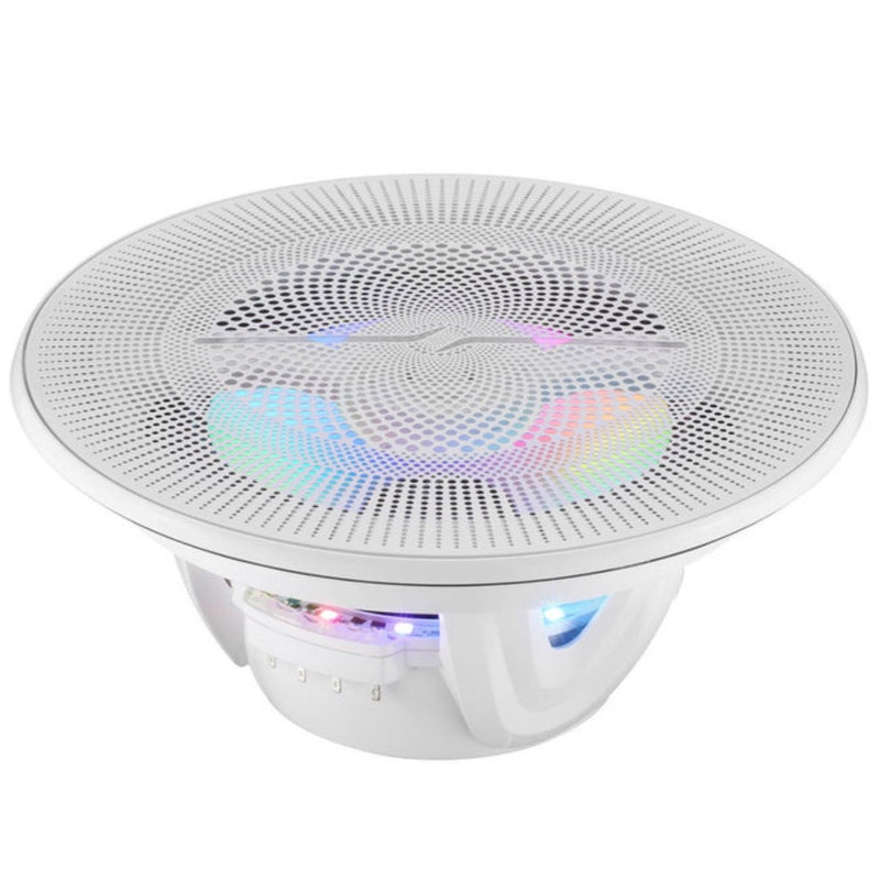 8" 175 W RMS 4-Ohm Marine Coaxial Speakers w Digital LED Ring NXL-LXY8 (Pair)