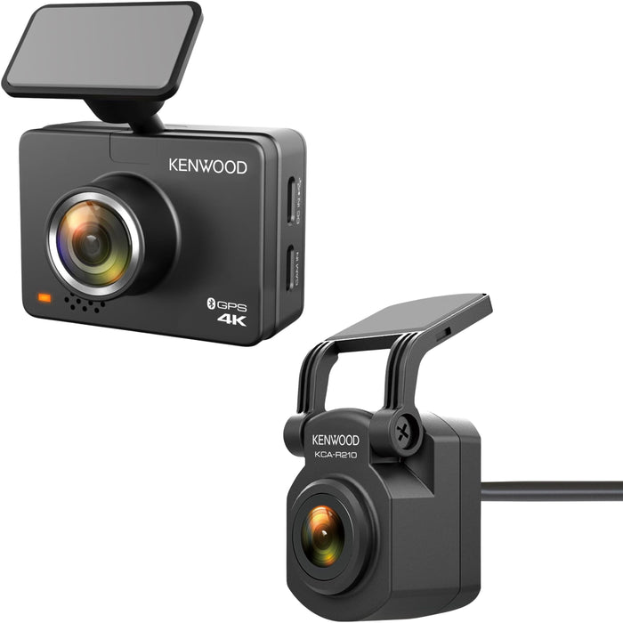 Kenwood Full HD Front & Rear Dash Camera  w/GPS, Bluetooth, & Motion Detection