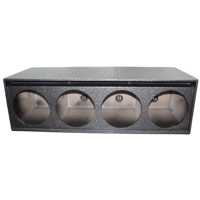 King Boxes 12" Quad Vented Sprayed Universal Subwoofer Box AKQ12