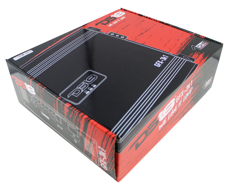 DS18 GFX Series Monoblock 3000 Watt 1 Ohm Class D Full range Amplifier GFX-3K1