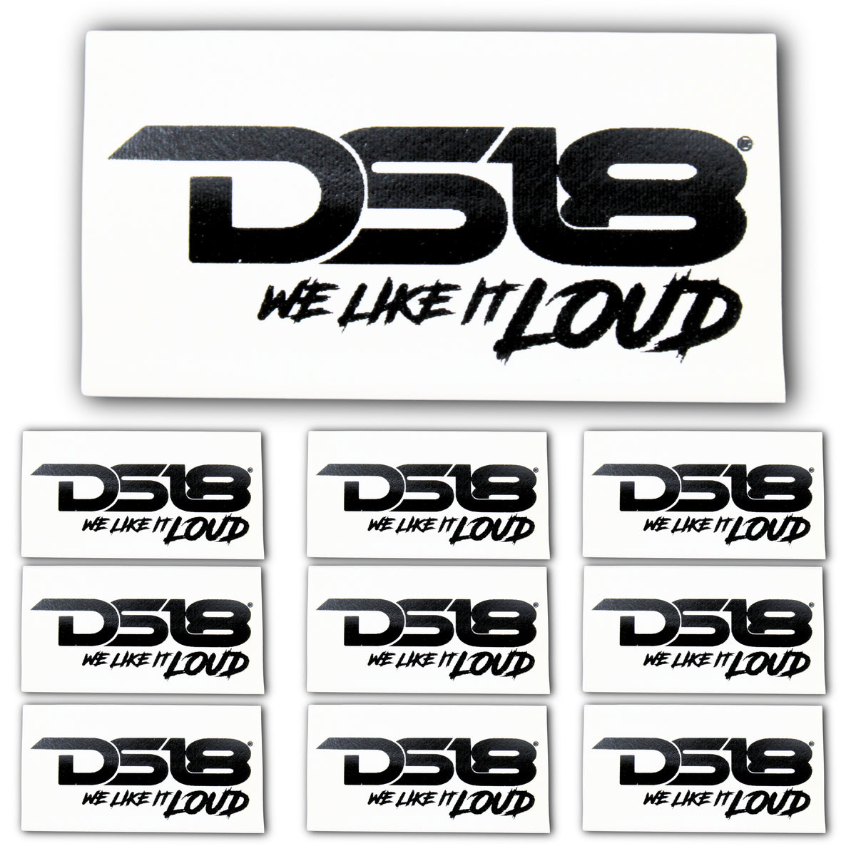 0 Gauge 3:1 Heat Shrink with DS18 Logo 10 Pack White — Big Jeff Online Inc