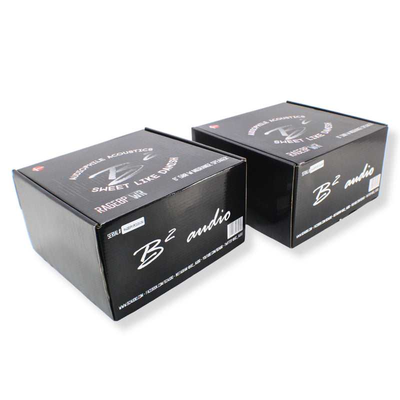 B2 Audio RAGE Pair of 8" 4-Ohm 275W RMS UV/Water Resistant Mid-Range Speakers