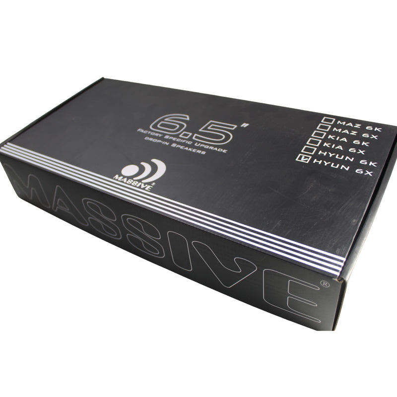 Hyundai Car Audio 6.5" OEM Drop-in, 80 Watts RMS Coaxial Speakers Kit