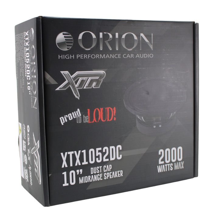 Orion 2-Ohm 500w RMS XTR Series 10" Bullet Midrange Speaker w/Dust Cap