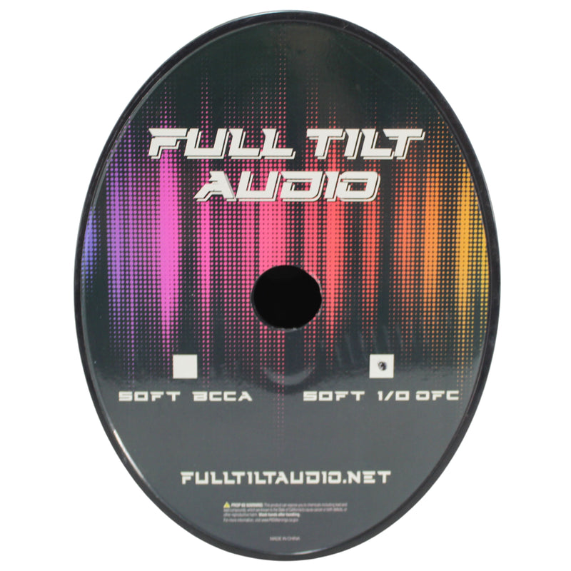 Full Tilt Audio 0 Gauge Tinned OFC Power/Ground Wire Red Lot Cut By The Foot