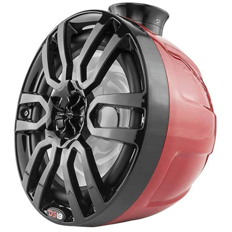 DS18 8" 100W RMS 4-Ohm Marine Pod Pair RED 6.5" Speakers w/RGB LED Light NXL-PS6