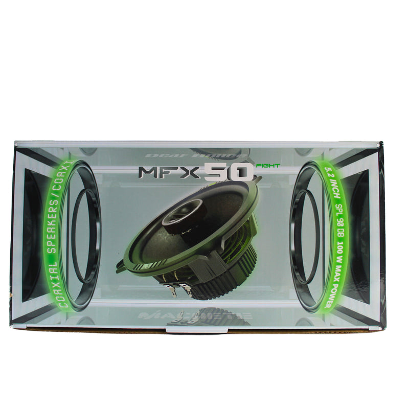 Deaf Bonce 5.2" 50W RMS  4 Ohm Coaxial Speakers Machete FIGHT Series MFX-50