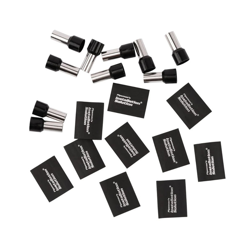 Installation Solution 0 Gauge Wire Ferrules with Heat Shrink 10 Pack ISX-TFK-0