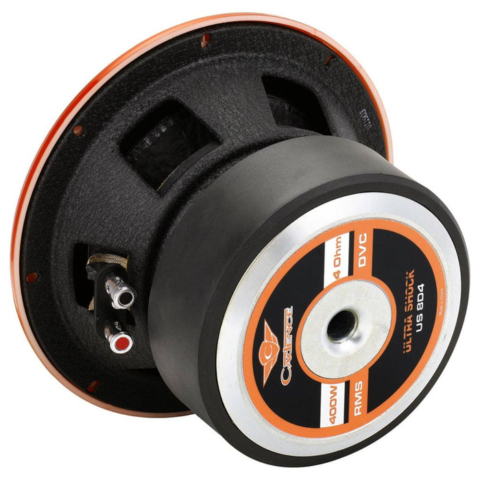 Cadence Pro Car Audio 8" 400 Watt RMS 4-Ohm Dual Voice Coil Subwoofer US8D4