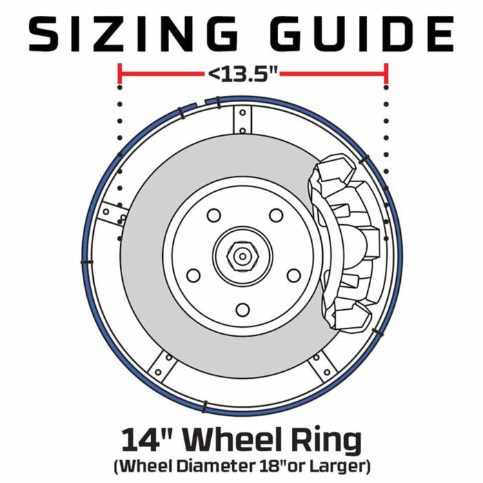 LEDGlow 4pc 14" LED Wheel Ring Add-On Lighting Kit For Wireless Underbody Kits