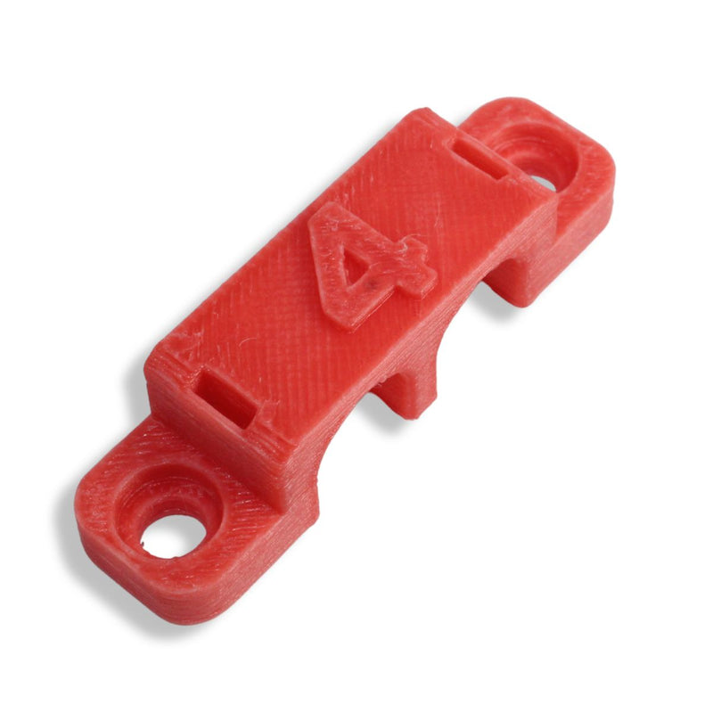4 Gauge Cable Management Wire Comb Dual Slot Can Use w/ Cable Tie Red/Black