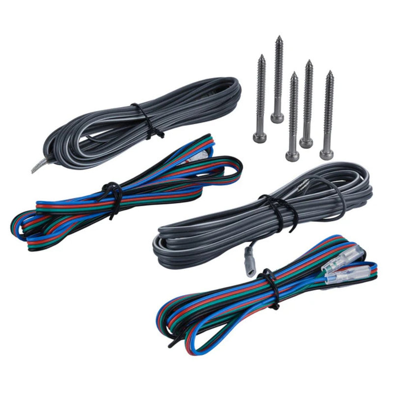 DS18 6.5" 250W RMS 4-Ohm Marine 2-Way Hybrid Speaker Pair w/ RGB LED NXL-6MD-BK