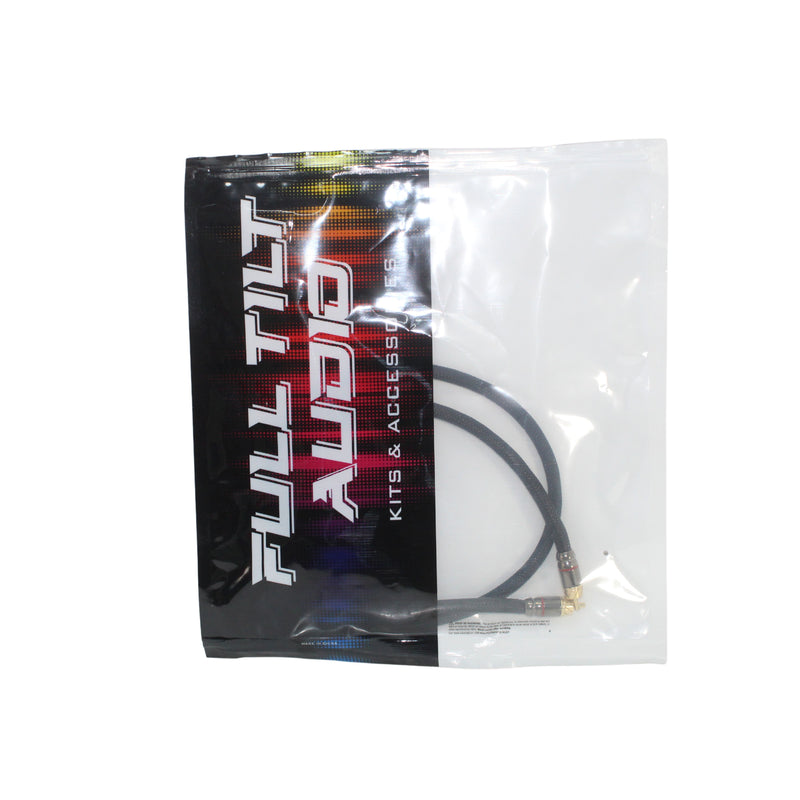 Full Tilt Audio Single Channel 3.0 Feet Gold Tip RCA Cable FT-RCA3.0-HQ-SGL