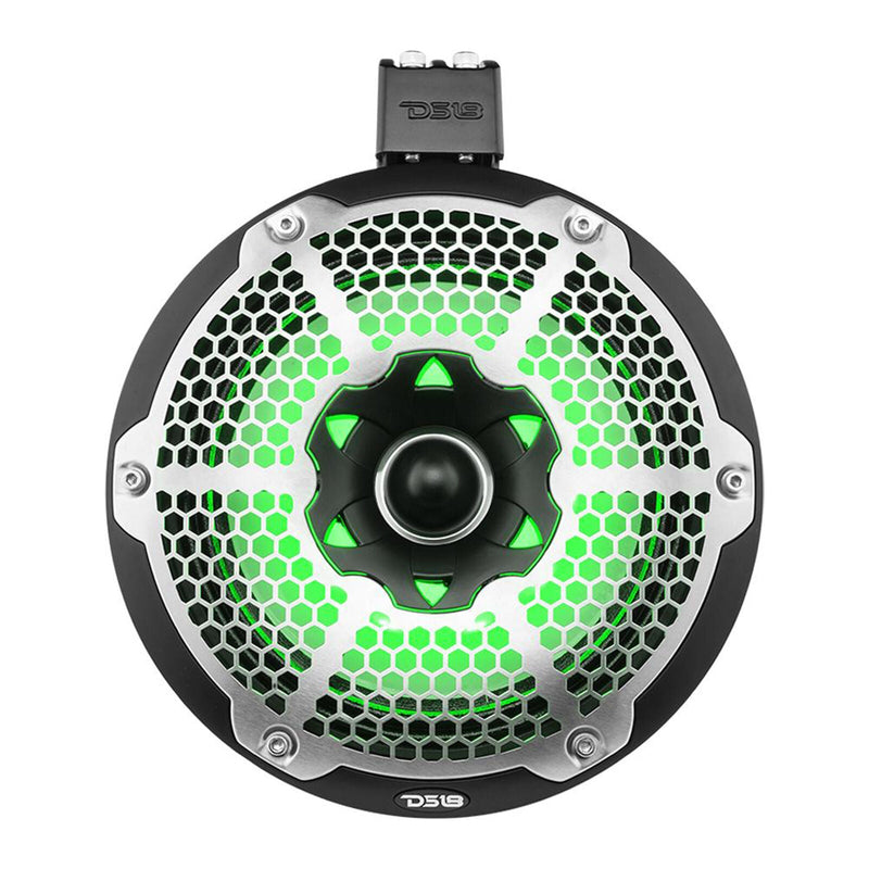 Pair of DS18 Hydro NXL-X10TPNEO/BK 10" 900W 4 Ohm RGB LED Marine Tower Speakers