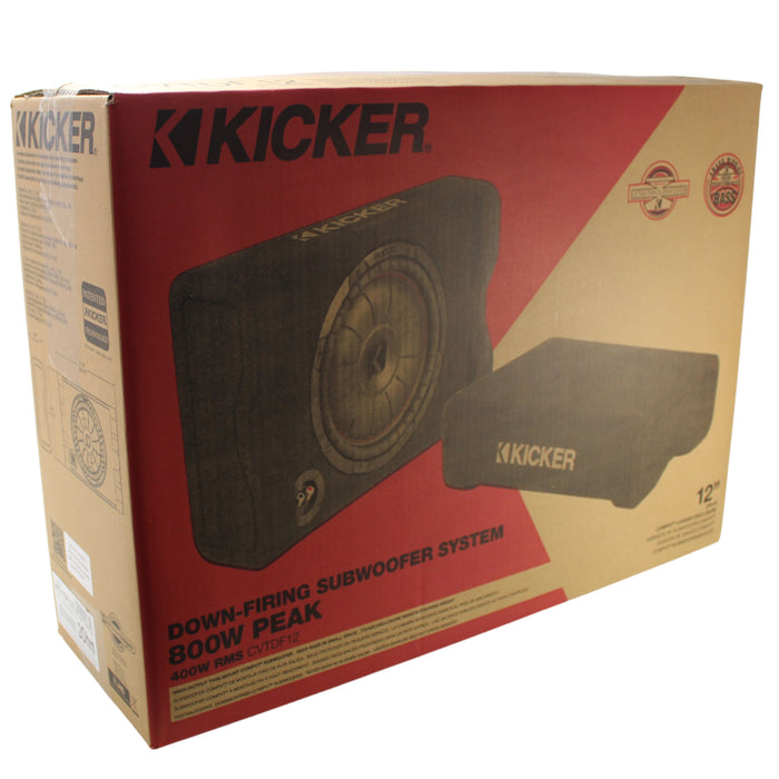 Kicker CompVT Series 12" Subwoofer in Down-Firing Enclosure 2-ohm 800 Watt Peak