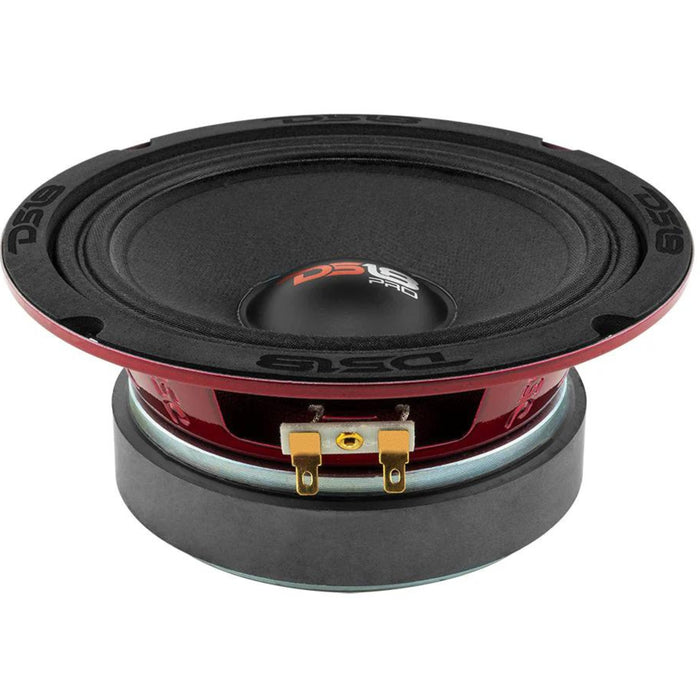 DS18 Car Audio 6.5" Midrange Loudspeaker 500 Watt 4 Ohm Red Basket PRO-X6.4M