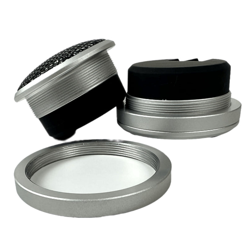 Resilient Sounds Pair of 1" Neo 30 Watt RMS 4 ohm Silk Cone Dome Tweeters EST-1