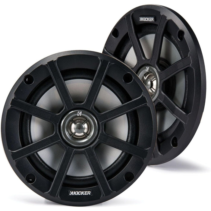 KICKER Pair of PS 6.5" 120W 4-Ohm Coaxial Motorcycle Speakers 51PSC654
