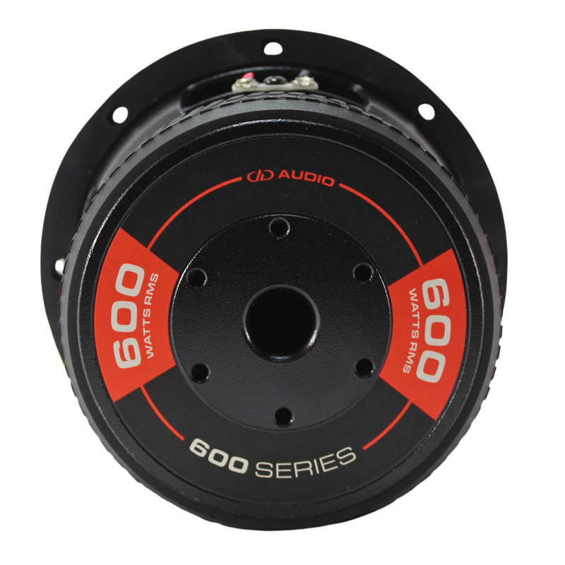 DD Audio 6 Inch Dual 4 Ohm 600 Watt RMS Power Tuned Subwoofer 606d-D4