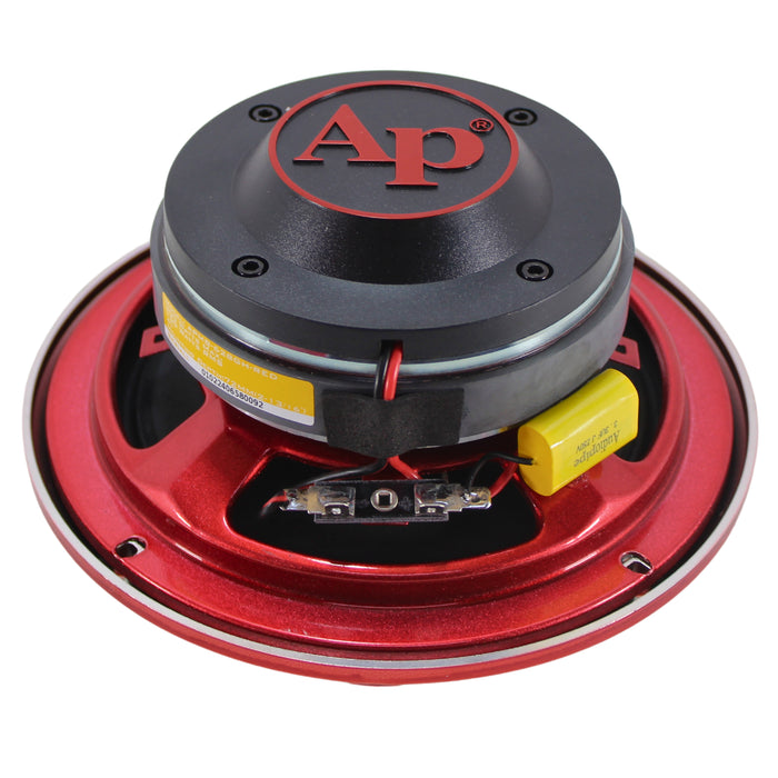 Audiopipe 6.5" 150W RMS 4 Ohm Red Eye Candy Compression Horn Midrange Coax Speaker