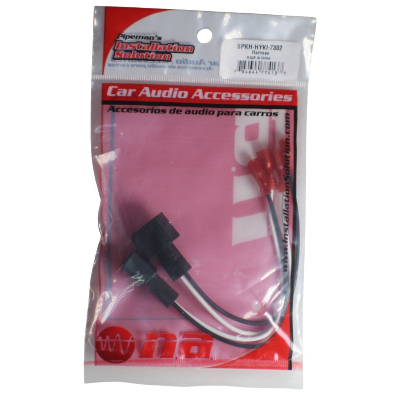 Pipeman's Speaker Harness Plug and Play Adapter 2 Pin Pair For Hyundai Kia