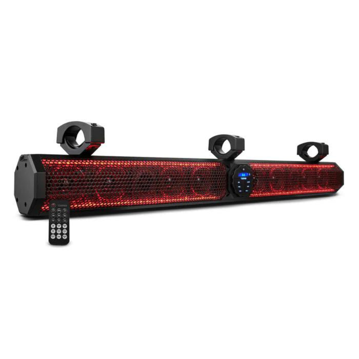 37" 1200W Marine Amplified Soundbar w/ Bluetooth USB & RGB DS18 / SB37BTXRGB