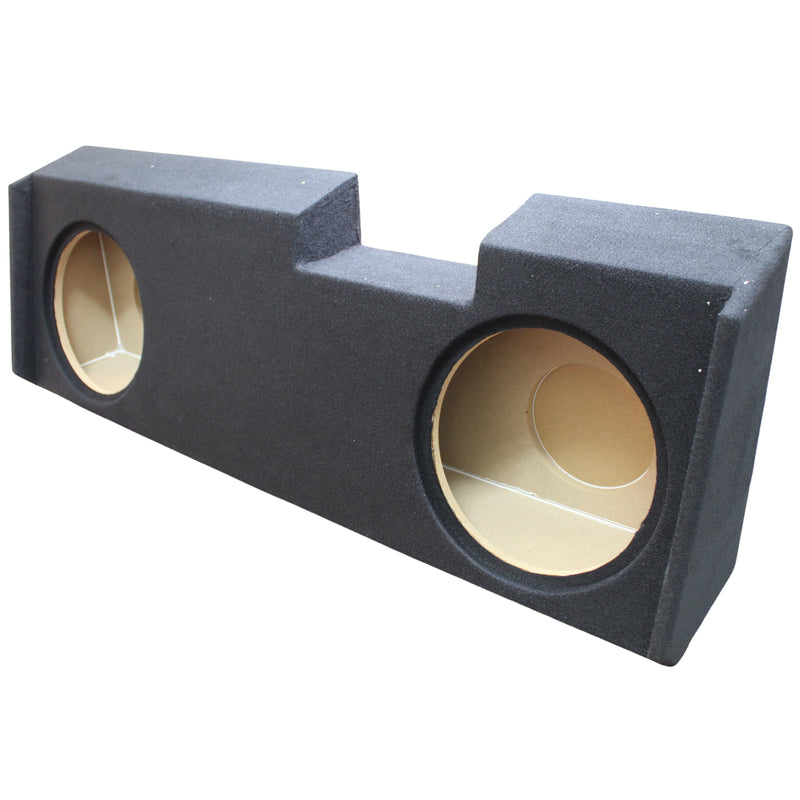 King Boxes 12" Dual DF Sealed Carpet Box 19-23 Silverado/Sierra Crew Cab AG19-12