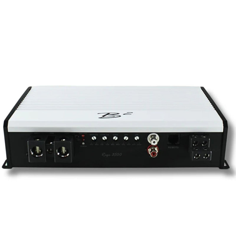 B2 Audio RAGE Monoblock 3.5k 1 Ohm Amplifier W/ 2 RAMPAGE 8" Subwoofers COMBO-10