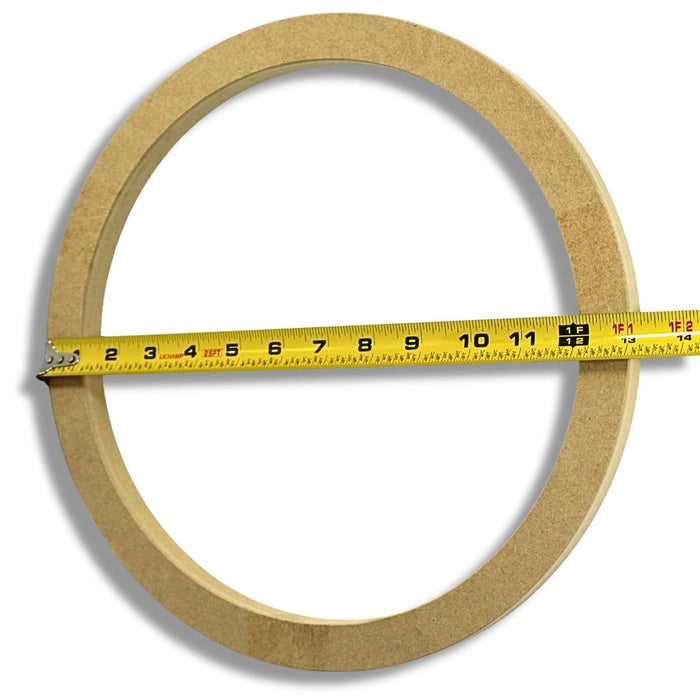 Install Bay 12" High Quality Wood MDF Speaker Spacer Ring Single 3/4" Depth SR12
