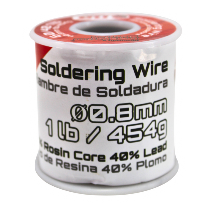 Installation Solutions 1 LB Spool of 60% Rosin Core 40% Lead Solder 0.8mm