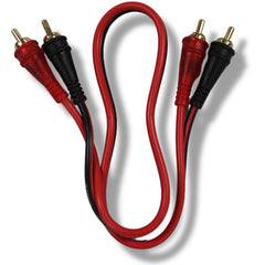 Audiopipe Frosted RCA Cables w/Gold-Plated RCA Connectors (10 Pack) 1.5-25 Feet