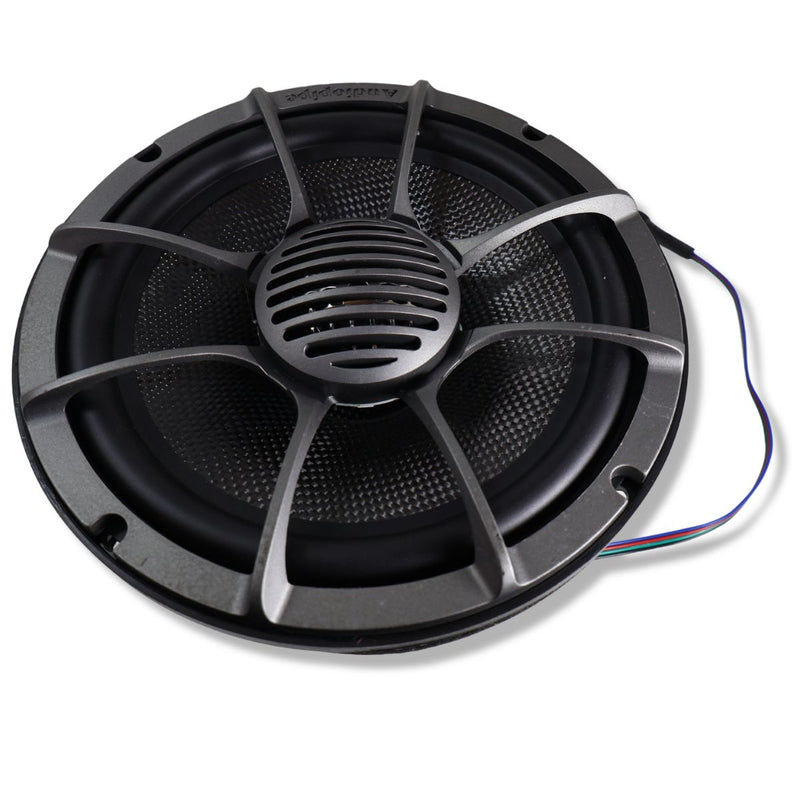 8" Coaxial 250W RMS 4-Ohm 2-Way Marine Speaker Pair w/ LED Lights Audiopipe