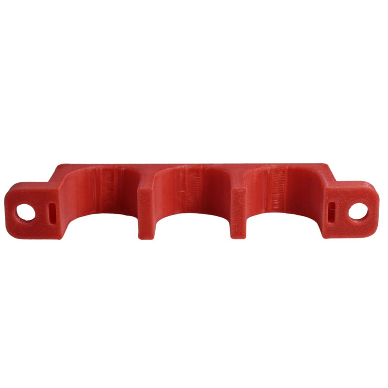00 Gauge Cable Management Wire Comb Triple Slot Can Use w/ Cable Tie Red/Black