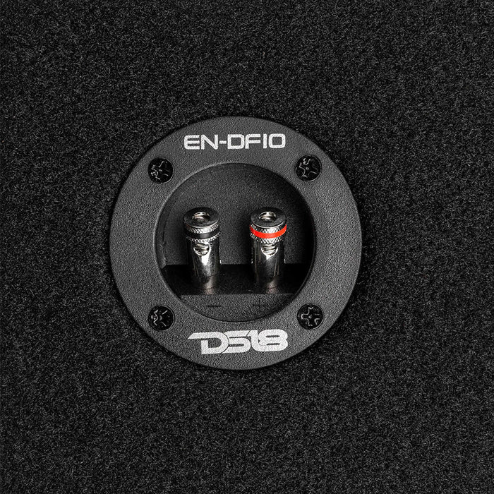 DS18 10" 600 Watt Down Firing Shallow Subwoofer Enclosure Box 4 Ohm EN-DF10