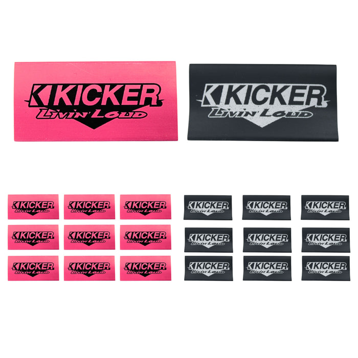 0 Gauge 3:1 Heat Shrink with Kicker Logo Black/Red 20 Pack