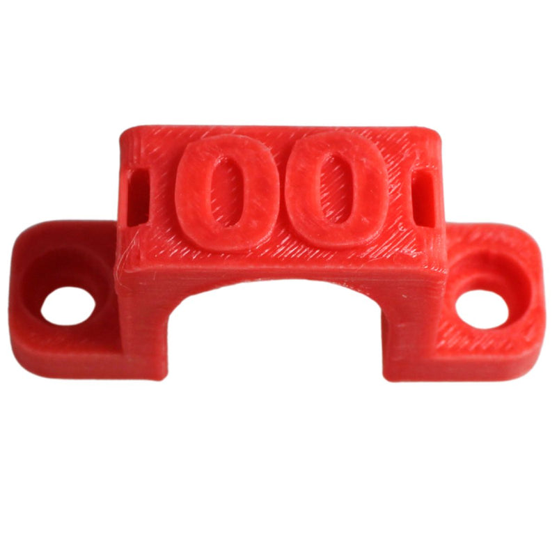00 Gauge Cable Management Wire Comb Single Slot Can Use w/ Cable Tie Red/Black