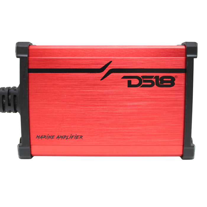 DS18 4 Channel 480 Watts 4 Ohm Class D Full Range Marine Amplifier MP-4A