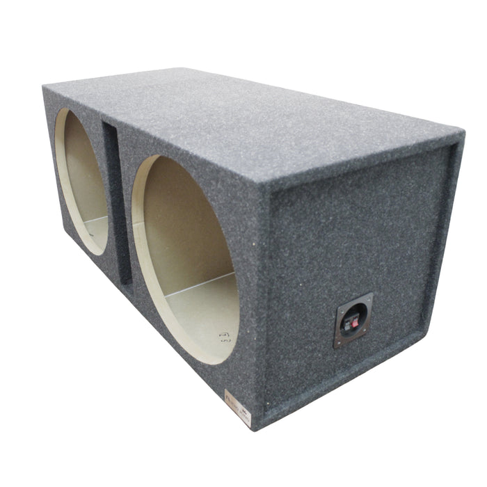 King Boxes 15" Dual Vented Carpeted Universal Subwoofer Box D15V