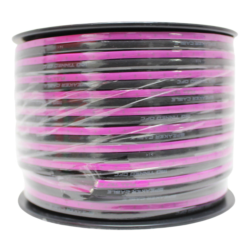 Full Tilt Audio 16 GA Tinned OFC Speaker Wire Pink/Black Lot Cut By The Foot