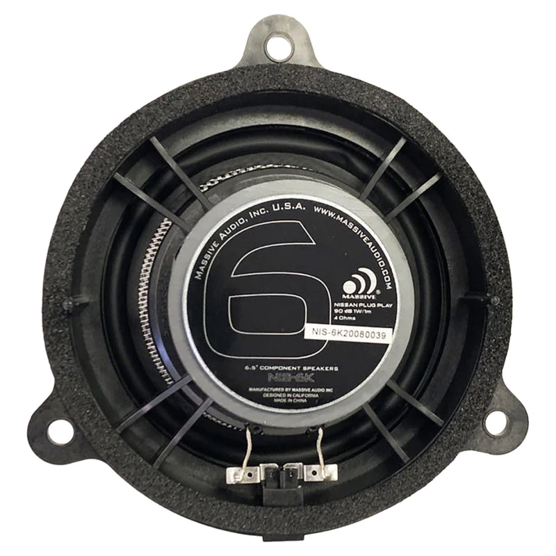 Nissan Car Audio 6.5" OEM Drop-in, 80 Watts RMS Component Speakers Kit